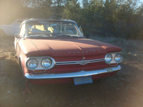 Is a  red wth white  top corvair
