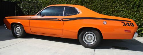 1973 plymouth duster h code 340 numbers matching grnd up resto