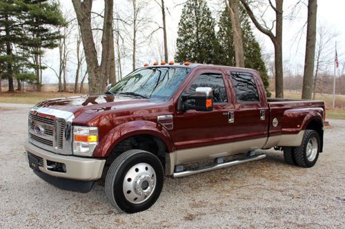 2008 ford f450 king ranch 4x4, powerstroke diesel, no reserve, over 40 pictures!