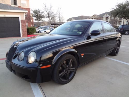 Jaguar s-type r - ultra rare - 400hp v8 -  all black - navigation - all options