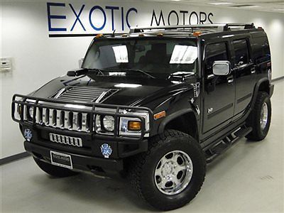 2003 hummer h2 awd! supercharged! htd-sts 3rd-row dvd-pkg running-boards 18&#034;whls