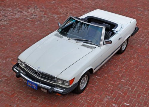 1980 mercedes benz 450sl - 36,000 original miles, fully documented 2 owner car