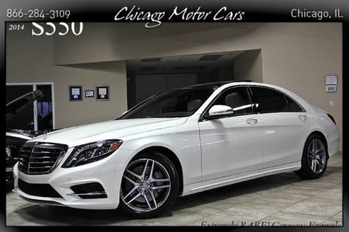 2014 mercedes benz s550 4matic sedan $130k+msrp diamond white fully loaded sport