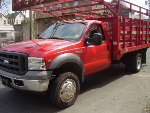2005 ford f550 stake body with liftgate truck