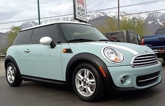 2011 mini cooper, ice blue, factory warranty, super clean, tinted windows, auto