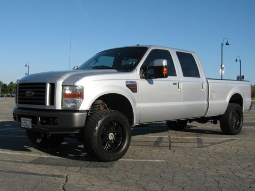 2008 ford f350 superduty diesel sport 4x4 pickup crew cab 1 ton navigation dvd