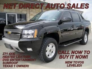 09 chevy 4wd heated leather dvd sunroof 70k miles 1 owner net direct auto texas