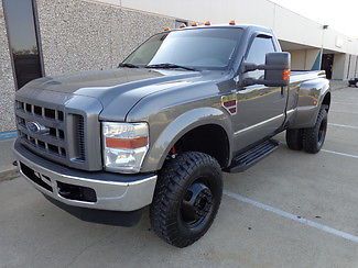 2008 ford f350 xlt regular cab dually powerstroke diesel-4x4-lifted-new tires