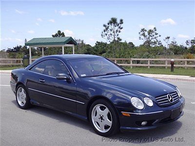 02 mercedes cl500 amg coupe java leather navigation heated/cool seats financing