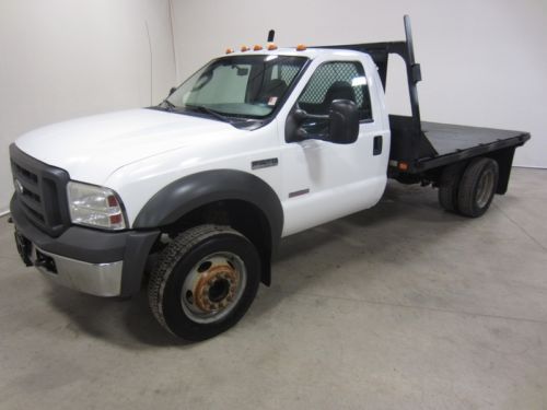 07 ford f-450 power stroke xl 6.0l v8 turbo diesel flatbed drw co owned 80pics
