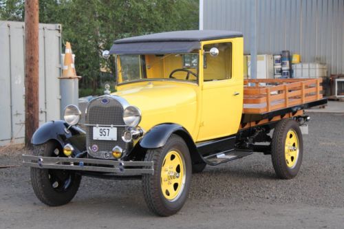 1928 ford model aa 82a stakebed truck, freshly and completely restored!!
