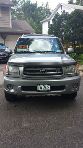 2004 silver toyota sequoia limited  4-door 8 cylinder, mint condition,low miles