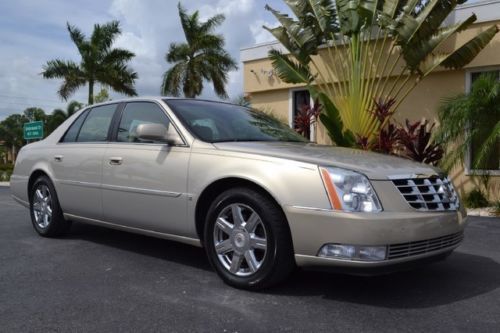 Florida cadillac dts 36k miles heated cooled leather xm radio gold mist paint