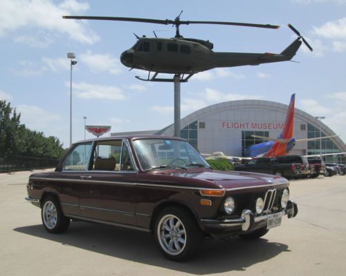 1976 bmw 2002 malaga red, buckskin interior, leather, all new