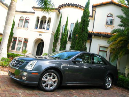 2008 cadillac sts awd~mint~low mileage~l@@k~one florida owner~no reserve~!