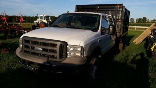 2007 ford f450 4x4 xl w/ plow and dump bed