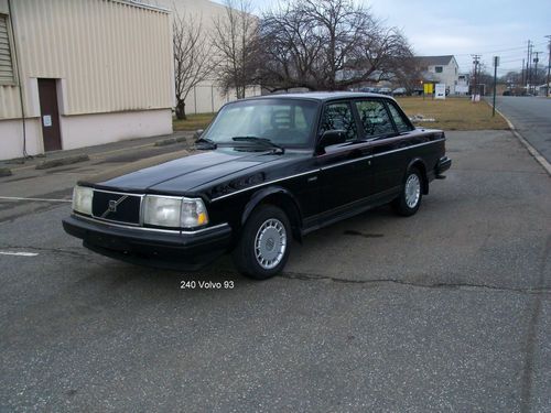 1993 volvo 240 black on black clean smooth serviced