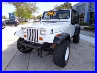 1991 jeep wrangler 2dr "s" the engine runs strong