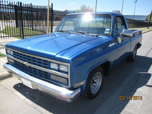 1984 chevy pickup c-10 1500 silverado truck chevrolet custom shortbed