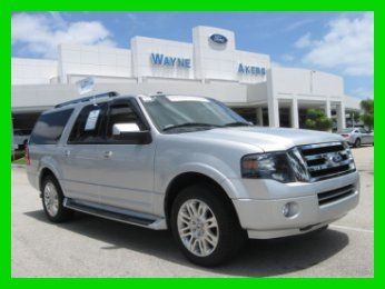11 certified silver 5.4l v8 8-passenger suv *heated &amp; cooled leather seats *fl