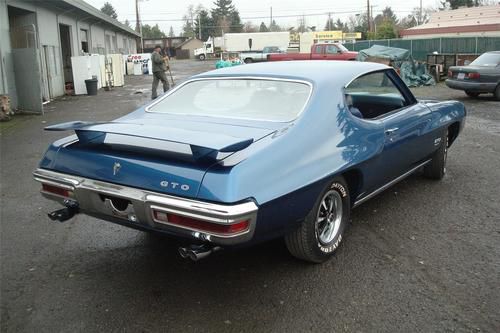 1970 pontiac gto 455 ho --#'s matching frame off restoration--very rare car