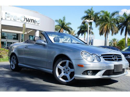 2006 mercedes-benz clk500 cabriolet,2 owner,minor carfax blemish,florida car!!!