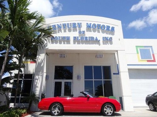 2003 ford thunderbird 2dr conv w/hardtop premium clean low miles