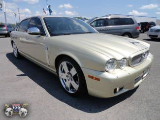 2008 gold jaguar xj vanden plas heated leather moonroof v8 19" wheels luxury car