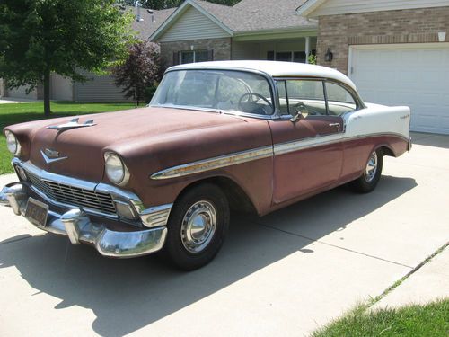 1956 chevy belair 2 door hardtop, unmolested california car.