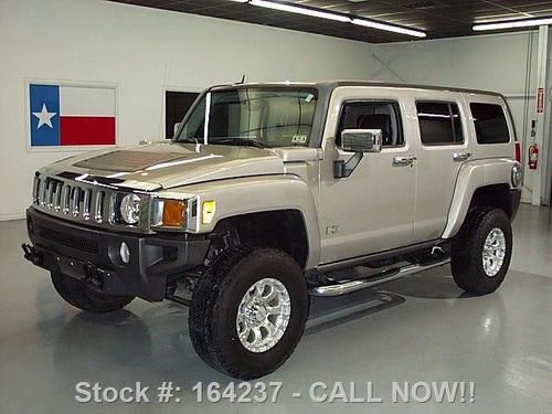 2007 hummer h3 lux 4x4 auto sunroof htd leather 66k mi! texas direct auto
