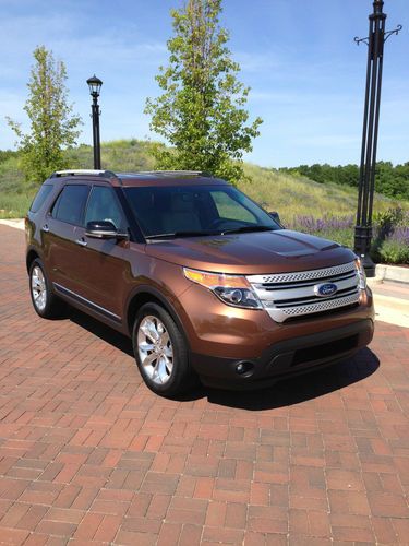 2012 ford explorer xlt 3.5l 6cyl 4wd,1 owner-excellent condition-bronze metallic