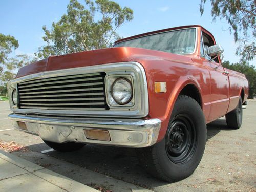 No reserve 1971 chevrolet c20 a/c copper california pickup truck