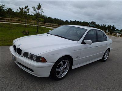 2003  530i sport clean carfax florida 98k miles auto leatehr s/r low reserve