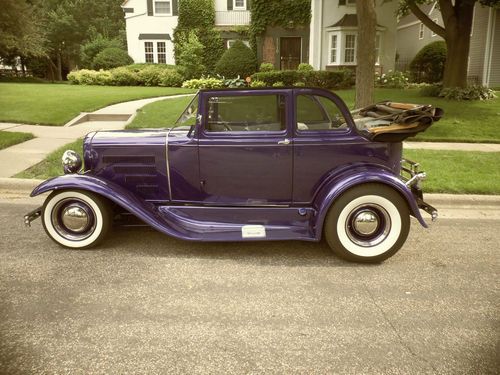 1931 ford a-400 convertible sedan - rare - show winner - not victoria