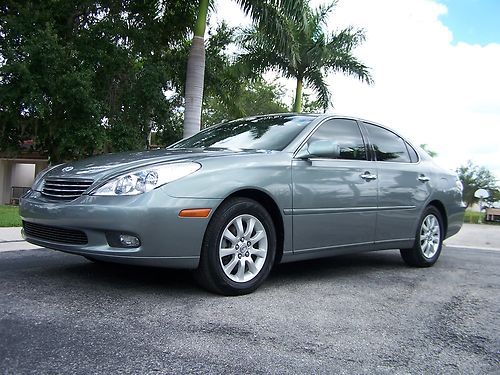 2003 lexus es300 es 300 with navigation moonroof green with gray leather 77k mi