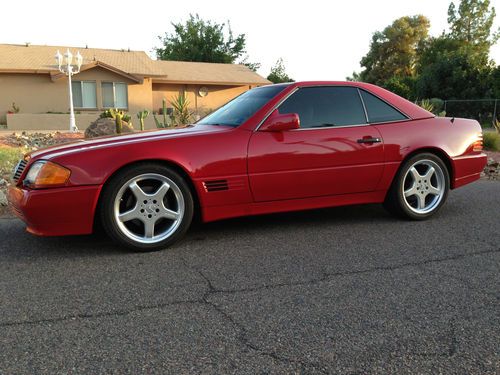 1990 mercedes sl500 amg,guards red,pristine body condition,tan leather,gourgeous