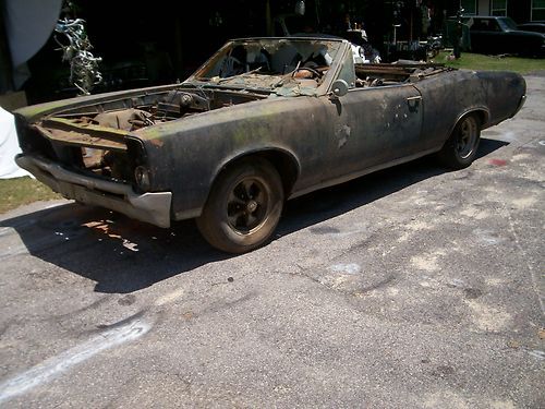 1966 pontiac gto convertible project/parts/restore "fresh barn find"