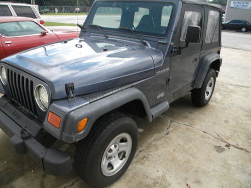 2002 jeep wrangler se bad motor mechanics special no reserve!!!!