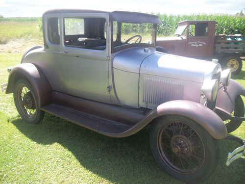 1929 ford model a coupe daily driver hot rat rod nice dependable clear title