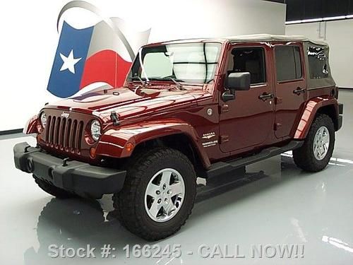 2007 jeep wrangler unltd sahara convertible 4x4 auto!! texas direct auto
