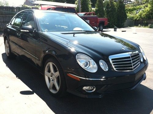 2009 mercedes-benz e350 4matic amg sport package w/nav/moon, non-smoker, clean!