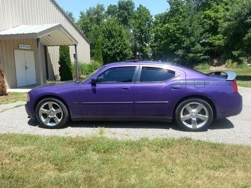 2007 dodge charger r/t daytona plum crazy purple hemi, leather, 6 disc, sunroof