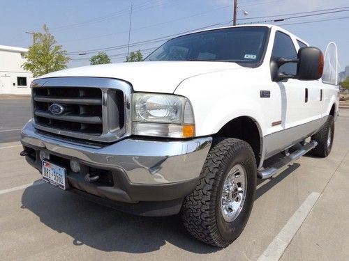 Awesome 2004 ford f-250 diesel xlt crew cab 4x4 beautiful great running clean