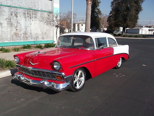 1956 chevy- 2 door-post:  check out video!!!