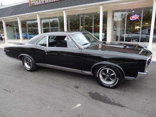 1967 pontiac gto starlight black 400 vintage a/c phs documented