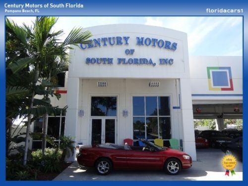 2004 chrysler sebring limited convertible 2.7l v6 auto low mileage loaded