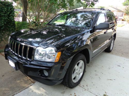 2005 jeep grand cherokee limited black 4x4 v8 4.7 liter leather seats moon roof