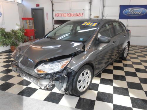 2012 ford focus se 23k no reserve salvage rebuildable  good airbags