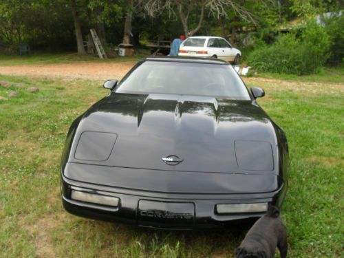 1996 black chevy corvette