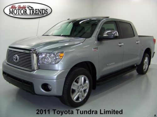2011 toyota tundra 4wd limited crewmax navigation rearcam roof heated seats 33k